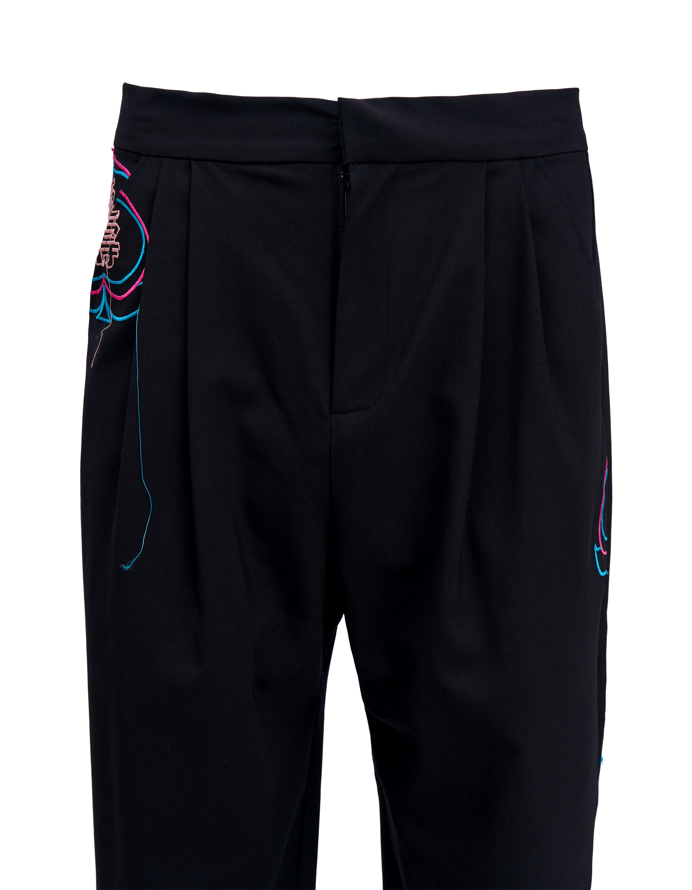 スーツパンツ/INF 24SS 刺繍ロングスーツパンツ - ショップ